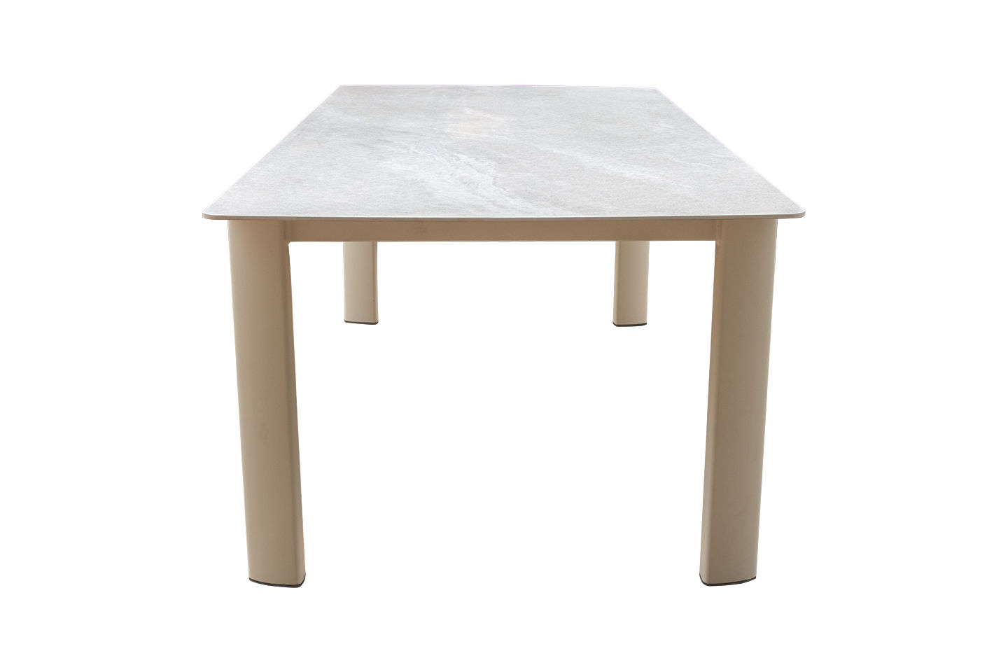 Carla Alu Rectangular Dining Table, Ceramic Top 240x102cm (94.5"x40")